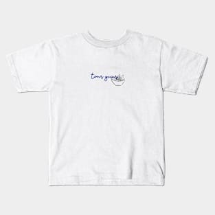 tom yum - Thai blue - Flag color - with sketch Kids T-Shirt